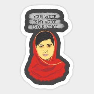 your voice is my voice Sticker